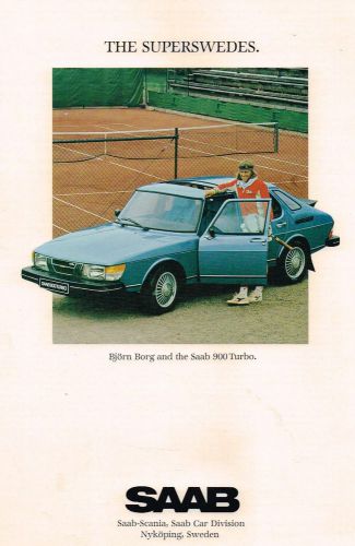 1979 saab 900 turbo brochure / catalog: 3, 5 door, bjorn borg