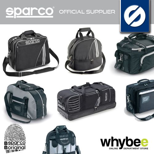 New! full range of sparco racing rally bags - for travel / leisure / paddock