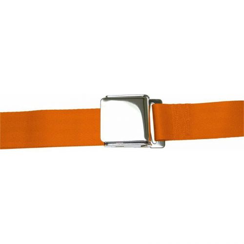 2 point retractable airplane buckle orange seat belt (1 belt)point seat belts