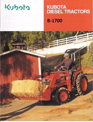 Kubota b1700 tractor parts manuals - 780pg for b-1700 d e hsd repair &amp; service