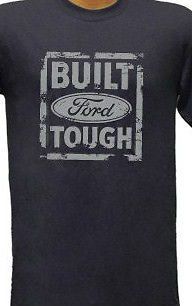 Blue ford built tough tee shirt is ready to rumble and roar gear headz products