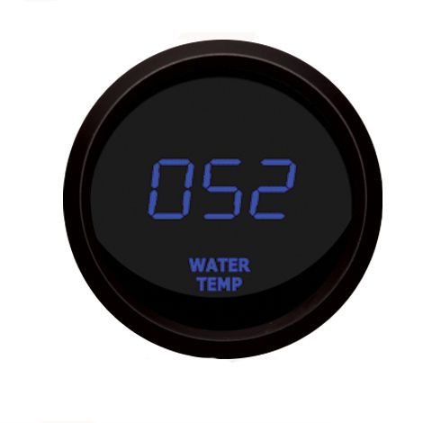 Intellitronix digital water temperature gauge blue / black bezel m9113-b usa