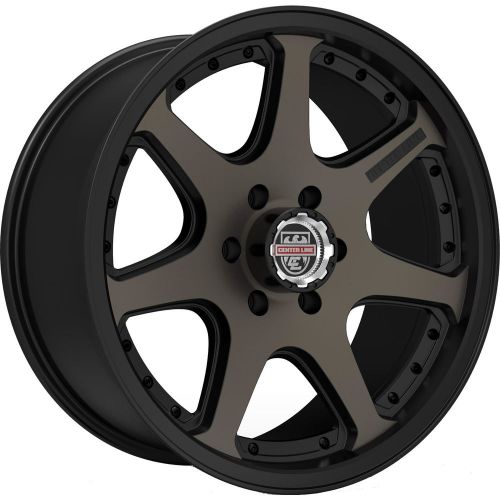 17x9 black tint center line rt4 5x5 +10 rims open country a/t ii 35 tires