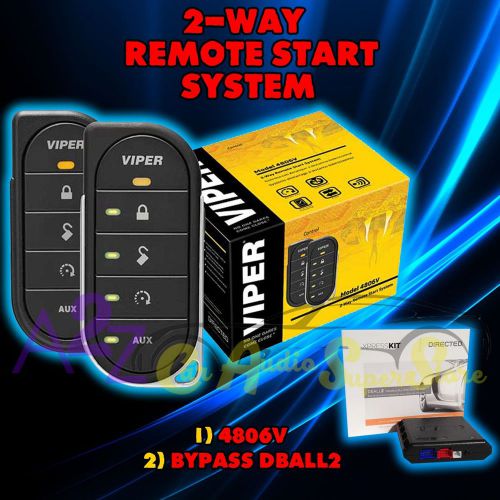 Viper 4806v 2016 model 2 way car alarm and remote start viper + dball2 4806v