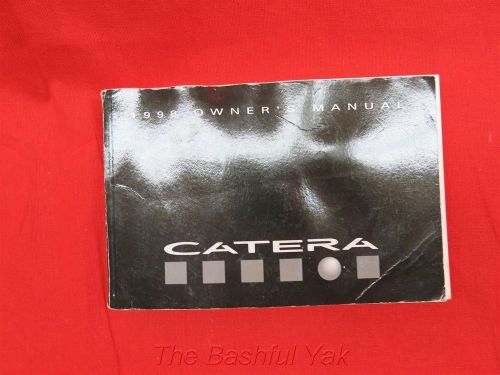 1998 cadillac catera owners manual