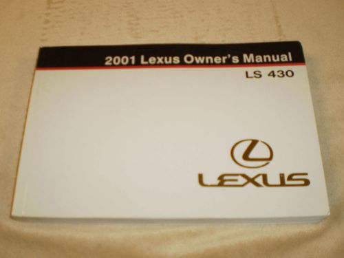 2001 lexus ls 430 car owners manual book guide all models