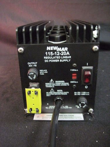 Newmar 12v 20 amp power supply 115-12-20a  115/230 volt ( 2 a )