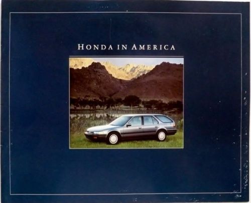 Honda in america brochure 1992 10th usa anniversary informational sales booklet