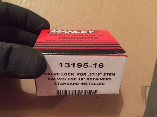Manley 10 deg valve lock 3/8 in stem standard height 16 pc p/n 13195-16