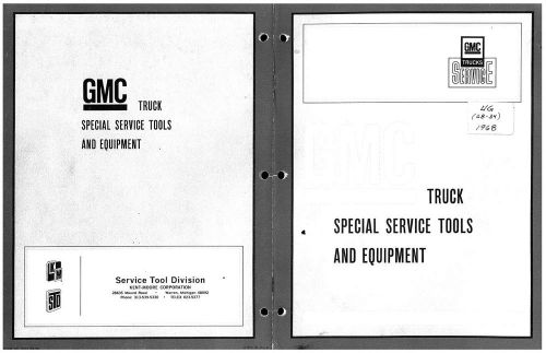 50&#039;s-68 gmc truck specialty service tool catalog kent moore