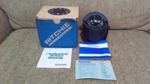 New old stock ritchie voyager compass b-80 magnetic black marine boat