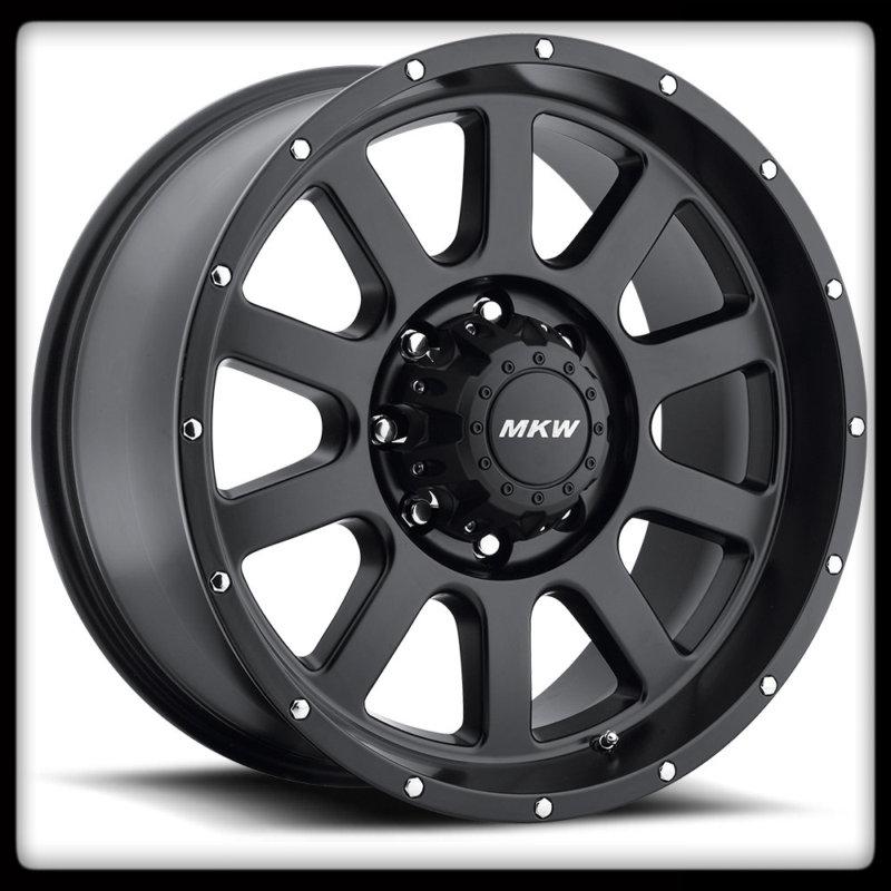 20" mkw m86 black hummer h2,ram & toyo lt315-60-20 open country mt tires wheels
