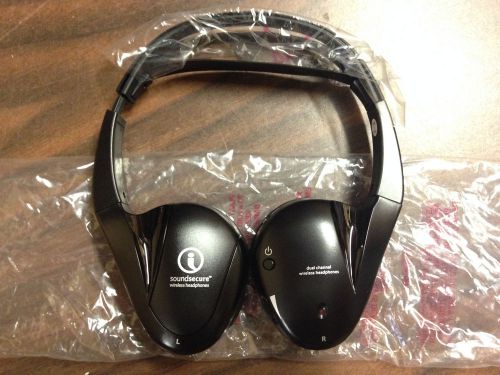 New -- invision r2h-e40cl dual source 2 channel wireless dvd vehicle headphones