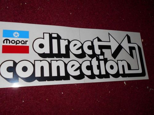 Dodge plymouth chrysler mopar direct connection 11&#034; decal sticker new 1960&#039;s