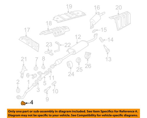 Toyota oem exhaust-front pipe nut 9008017187