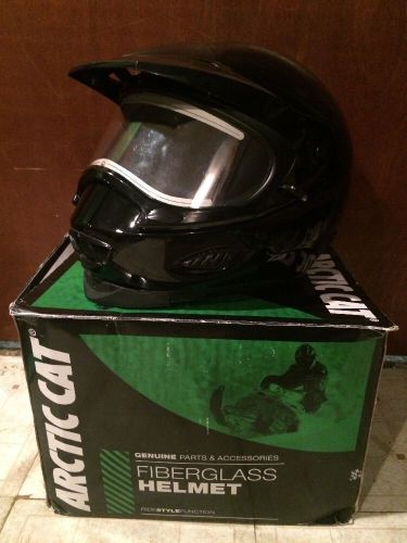 Arctic cat snow mobile helmet - large - heated shield - free shipping