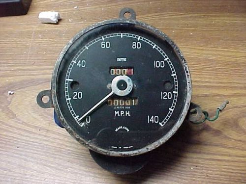 Vintage smiths 140 mph speedometer/odometer z.46770 1100