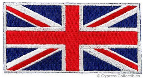 Union jack flag biker patch british motorcycle england embroiderd iron-on uk
