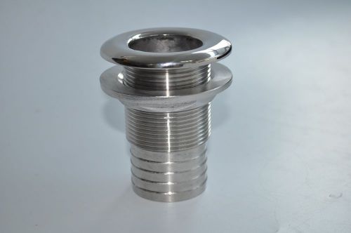 Stainless steel marine boat 3/4&#034; through hull for hose from isure marine