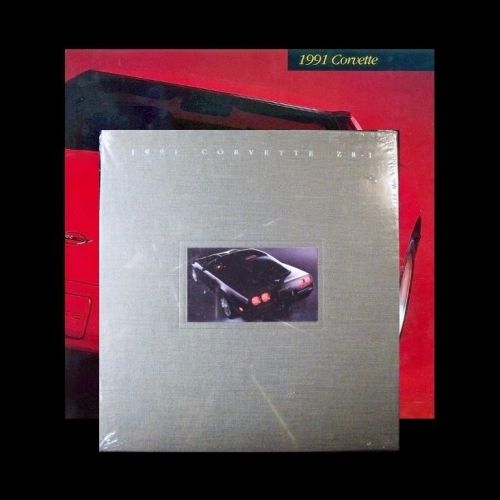 Corvette 1991 - zr-1 hardcover book + l98 dealer brochure - lt5 chevrolet: coupe
