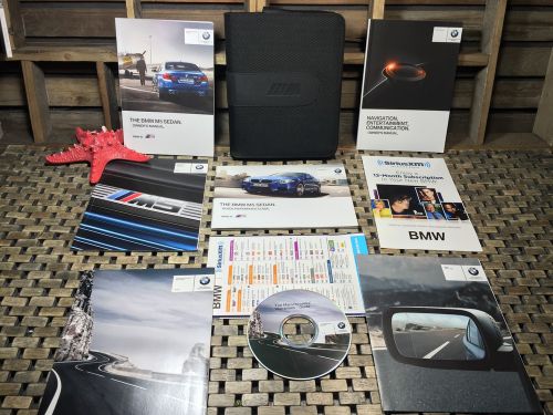 2013 bmw m5 owners manual + navigation / idrive section ///m case (buy oem)