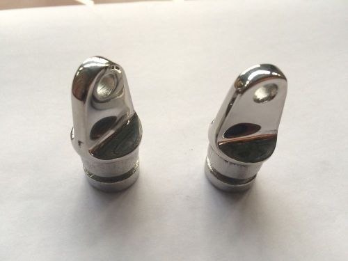 2pcs bimini top stainless steel inside eye end 1&#034;