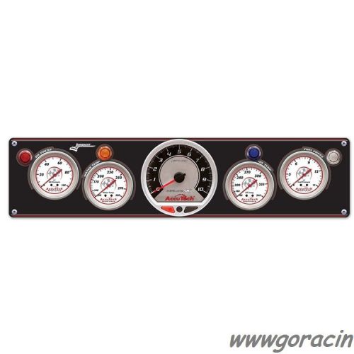 Longacre 4 gauge wt,op,ot,fuel psi sportman panel w/ smi accutech tachometer ~