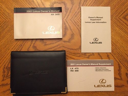 2001 lexus rx300 owner&#039;s manuals stock #053