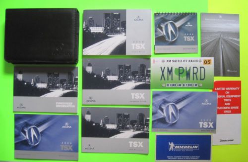 2006 acura tsx factory owner&#039;s manual set w/ nav &amp; case *oem*