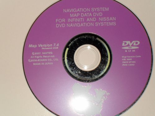Nissan infiniti navigation disc cd dvd 7.4 nav disk map gps infinity navagation
