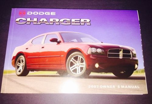 Dodge charger 2007 owner&#039;s manual new