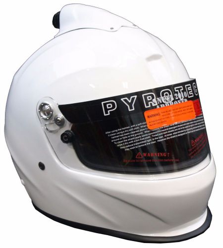 Pyrotect bell racing top air dot helmet off road imsa xxl white sa2010 full face