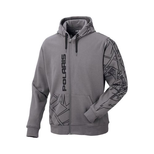 Oem polaris grey cracked print hoody hoodie sweatshirt sizes s-3xl