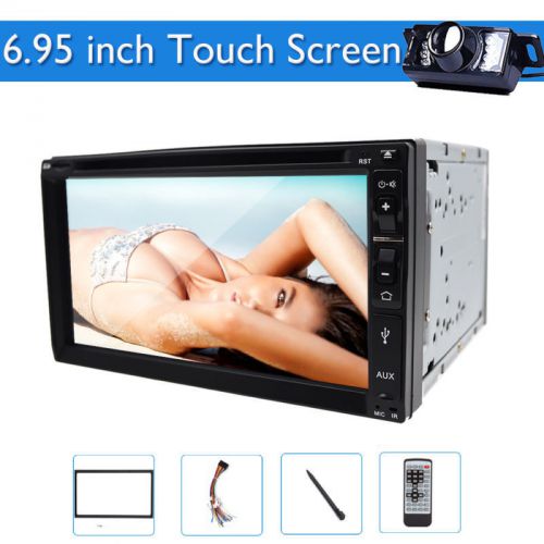 6.95&#039;&#039; hd 2 dinin dash radio head unit car stereo dvd player ipod swc mp3+camera