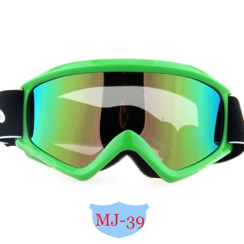 Green motorcycle motocross atv off-road anti-uv riding helmet goggles glasses