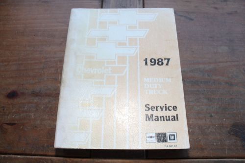 Medium duty truck chevy chevrolet st33187 1987 gm shop service manual