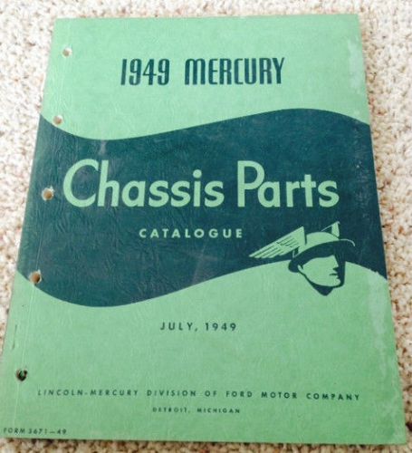1949 mercury body parts catalog original parts book