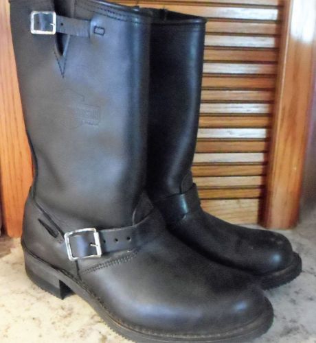 Never worn harley davidson engineer boots-black-size 9.5 #98412!!