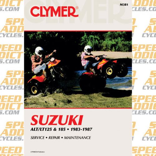 Clymer m381 service shop repair manual suzuki alt/lt125 / 185 83-87