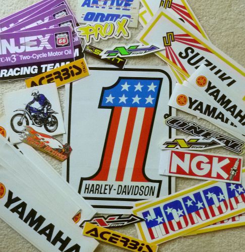 Motorcycle vintage racing decals stickers vinyl 25+