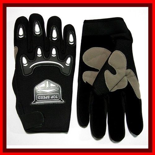 Motorcycle gloves and bicycle gloves size m-black{top speed} &#034;m&#034;-black(8.3)a