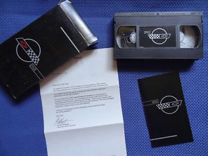 1992 chevrolet corvette owner&#039;s vhs video + dealer letter &amp; guide - never used!