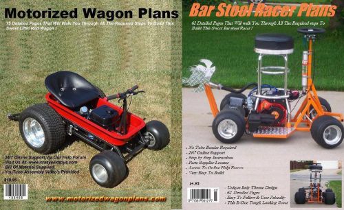Motorized wagon gokart plans &amp; bar stool racer plans step by step
