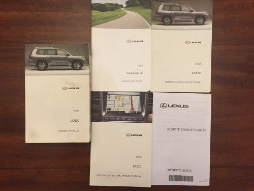 2008 lexus lx 570 owners manual set fast free shipping