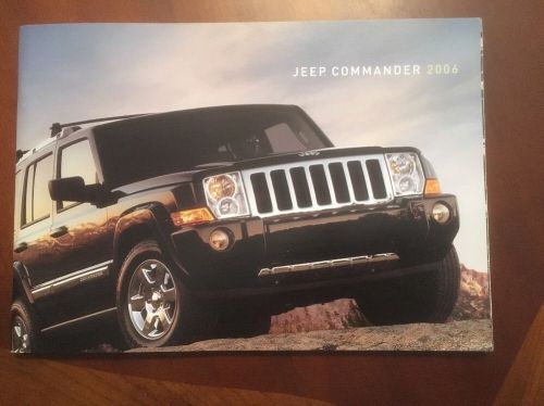 2006 jeep commander suv brochure - truck 44 page car dealer buyers catalog