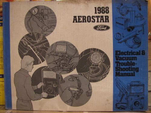 1988 ford aerostar oem dealer service shop repair manual book catalog