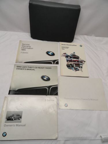 94 bmw series 3 owners manual set w/case convertible 320i 320is 325is 325i 318i