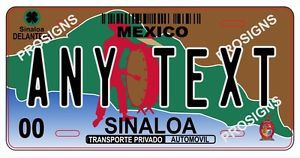 Sinaloa mexico tambora placas license plate auto truck