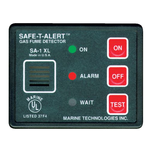 Safe-t-alert gas vapor fume alarm - surface mount - black