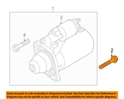 Vw volkswagen oem 12-16 touareg 3.6l-v6-starter mount bolt n10217103